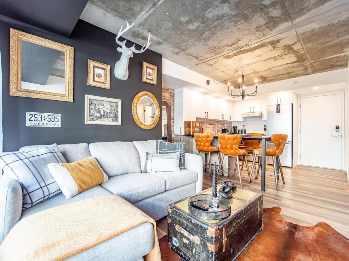 Quebec, Rustique Chic En Ville, Piscine Sur Le Toit Pour 2 A 6 Invites Extérieur photo